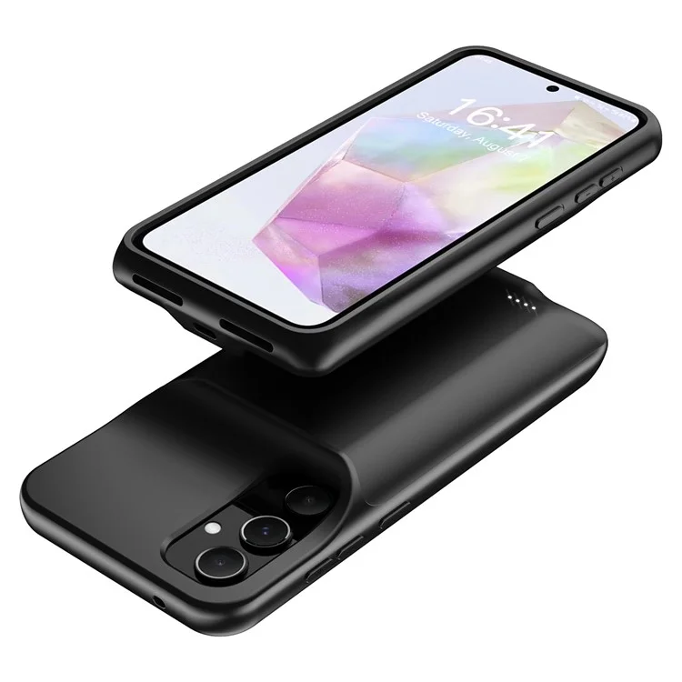 For Samsung Galaxy A54 5G 10000mAh Extended Battery Soft TPU Edge ABS Phone Back Charging Case