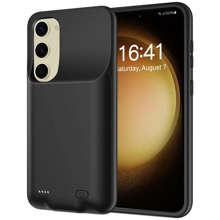 For Samsung Galaxy S23+ 10000mAh Rechargeable Extended Battery TPU+ABS Phone Back Charging Case