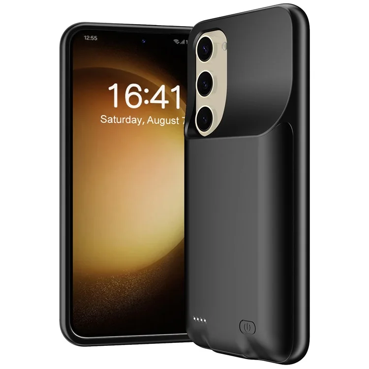 For Samsung Galaxy S23+ 10000mAh Rechargeable Extended Battery TPU+ABS Phone Back Charging Case