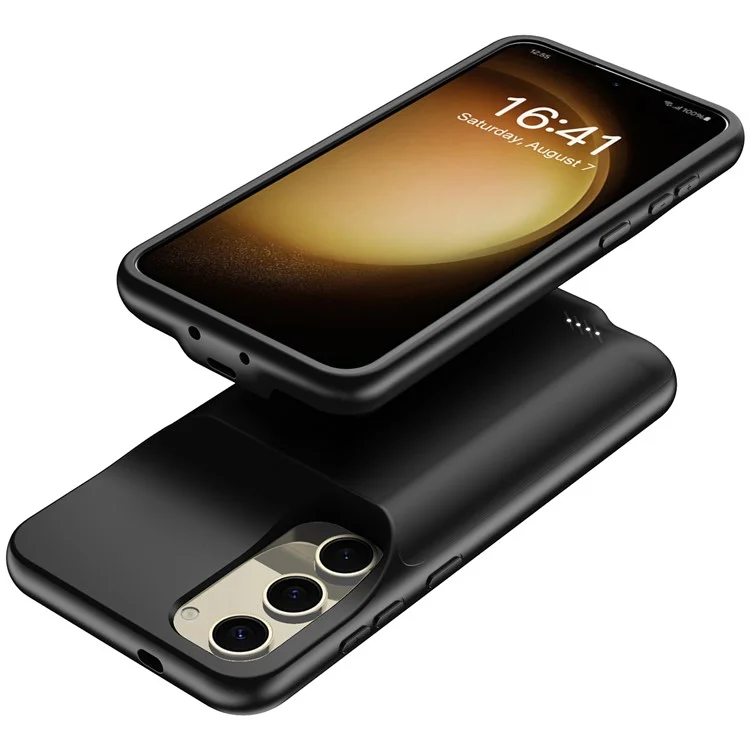 For Samsung Galaxy S23+ 10000mAh Rechargeable Extended Battery TPU+ABS Phone Back Charging Case