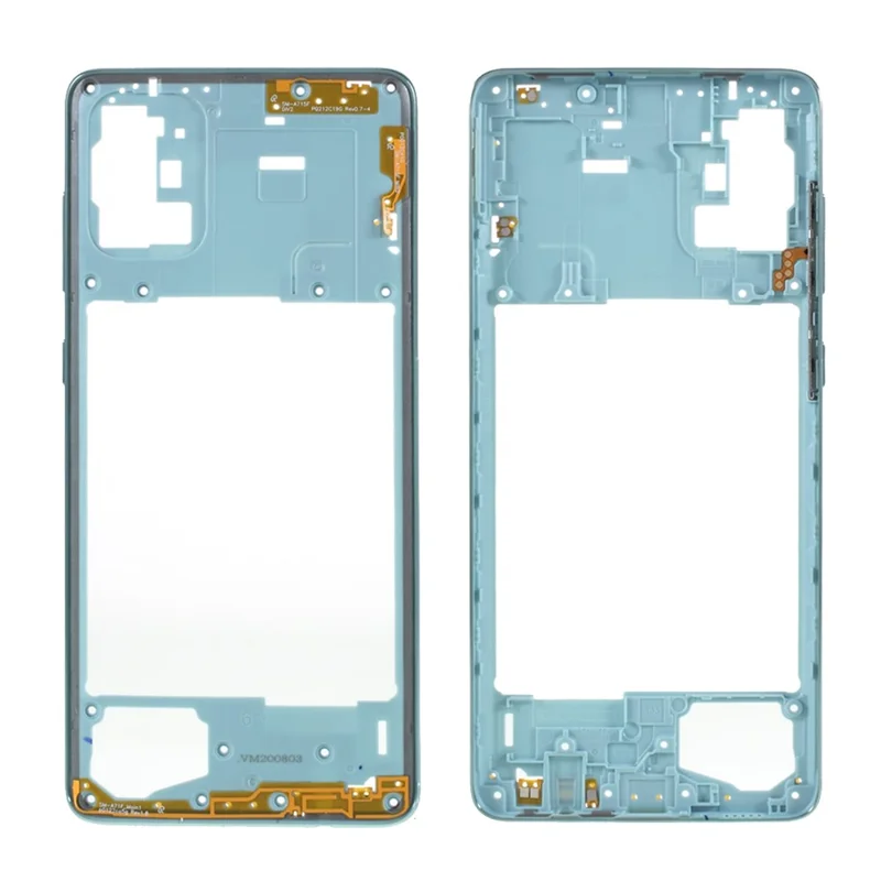 OEM Middle Plate Frame Repair Part for Samsung Galaxy A71 4G SM-A715 - Blue