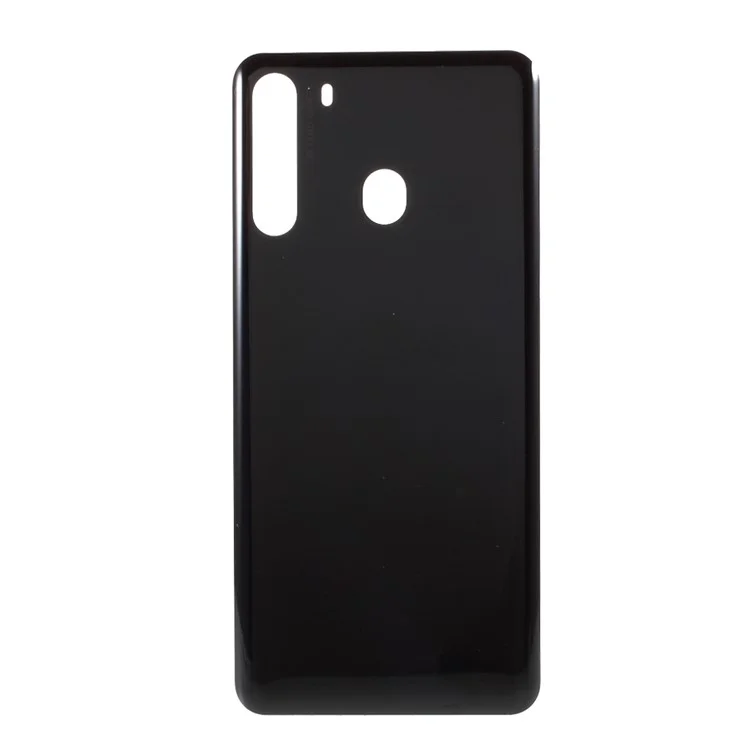 OEM Battery Door Housing Cover without Adhesive Sticker for Samsung Galaxy A21 A215 - Black