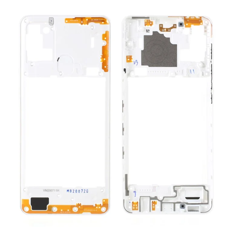 OEM Middle Plate Frame Repair Part for Samsung Galaxy A21s A217 - White