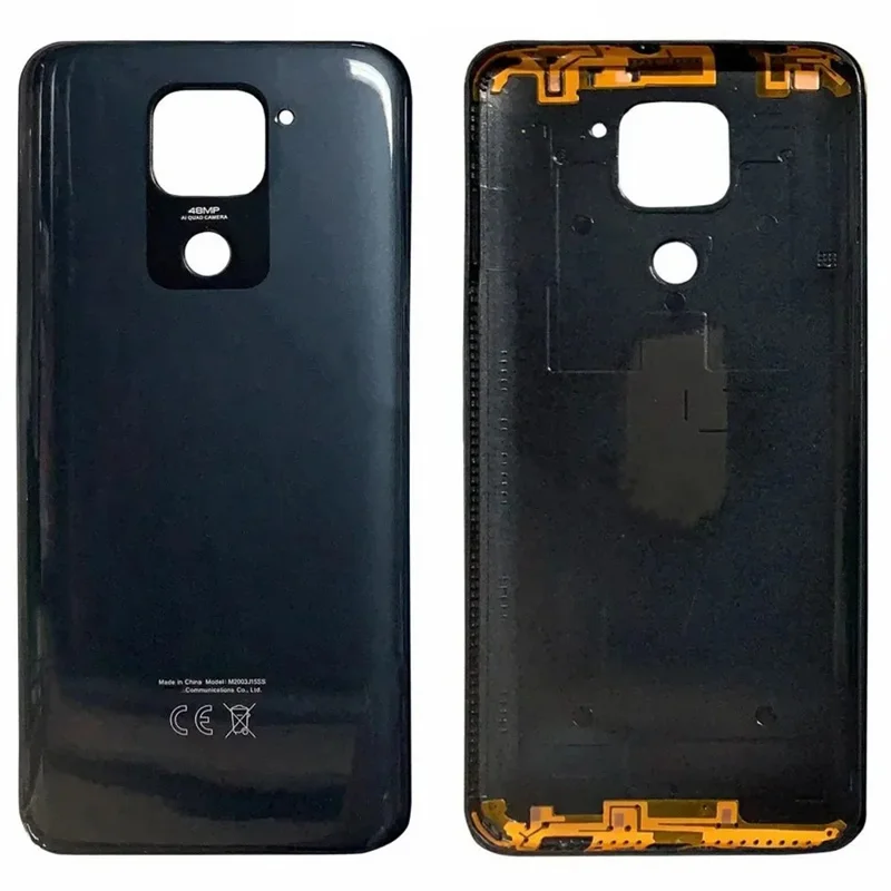 For Xiaomi Redmi Note 9 (MTK Helio G85) / 10X 4G OEM Back Battery Housing Cover Replacement (Without Logo) - Black