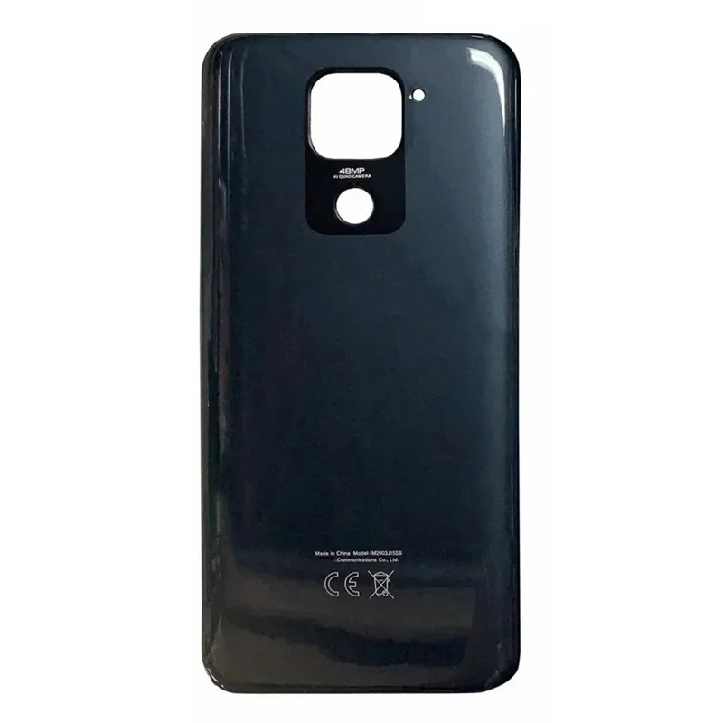 For Xiaomi Redmi Note 9 (MTK Helio G85) / 10X 4G OEM Back Battery Housing Cover Replacement (Without Logo) - Black