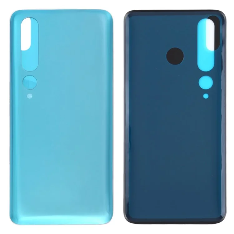 Para Xiaomi Mi 10 5G Cubierta de la Carcasa de la Batería de Repuesto (sin Logo) - Azul Gélido