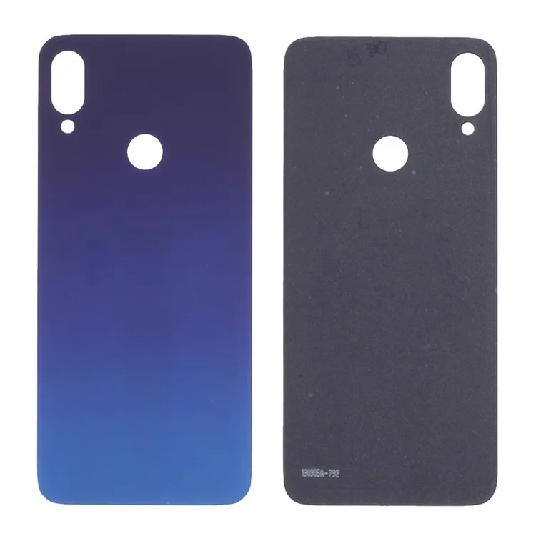 Back Battery Housing Cover Replacement (without Logo) for Xiaomi Redmi Note 7 / Note 7 Pro - Blue