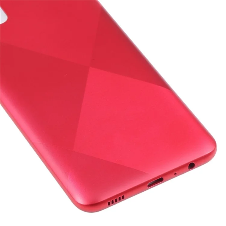 Pour Samsung Galaxy A02s (164,2 x 75,9 x 9,1 mm) A025 Pièce de rechange pour boîtier de batterie arrière OEM - Rouge