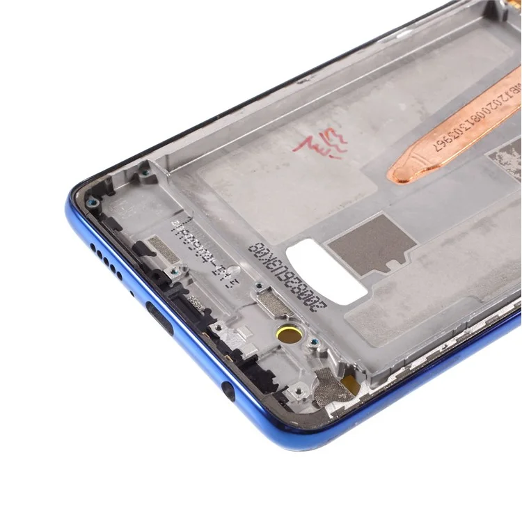 Marco de placa central de repuesto (pieza A) para Xiaomi Poco X3 / Poco X3 NFC / Poco X3 Pro - Azul