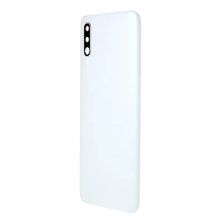 Back Battery Housing with Camera Ring Lens Cover Part (without Logo) for Samsung Galaxy A50 - White