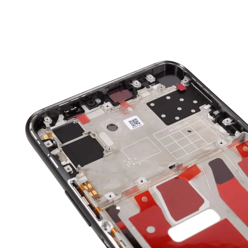 قطعة إصلاح إطار لوحة الوسط من شركة OEM لهاتف Huawei nova 7 SE / P40 Lite 5G - أسود