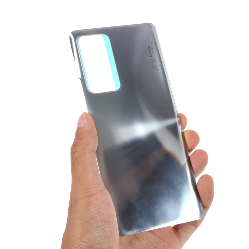 Back Battery Cover Rear Door Housing Case Replacement for Honor V40 5G - Titanium Silver
