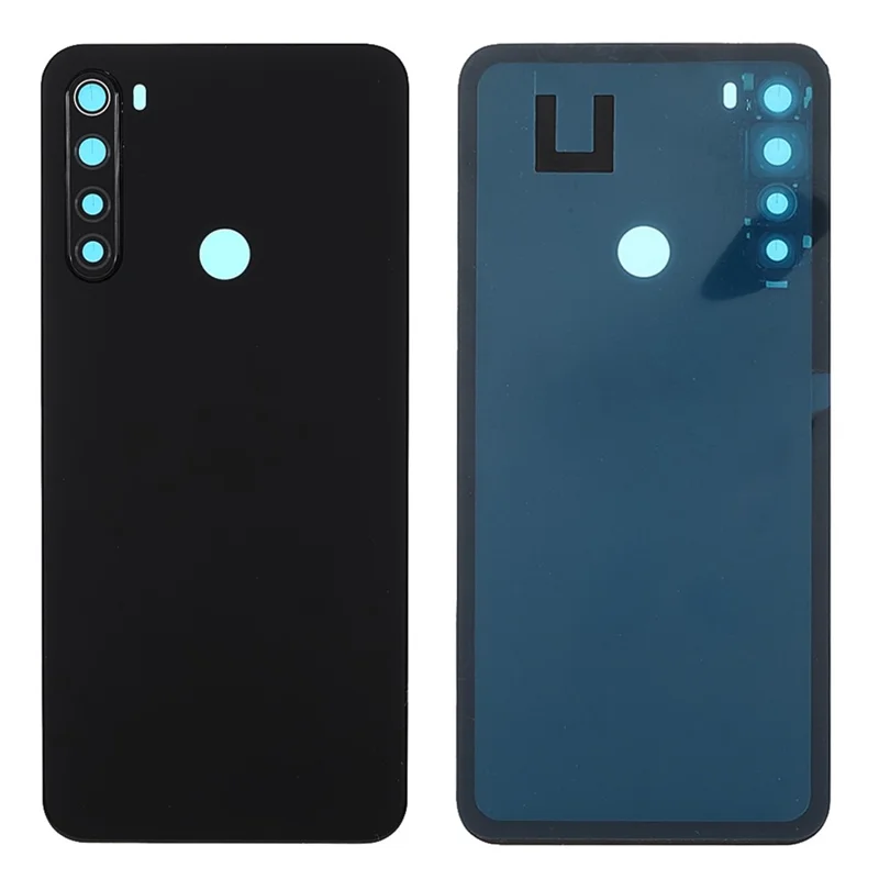 Tampa Traseira da Bateria Cobertura de Substituição com Lente da Câmera (sem Logotipo) para Xiaomi Redmi Note 8 - Preto
