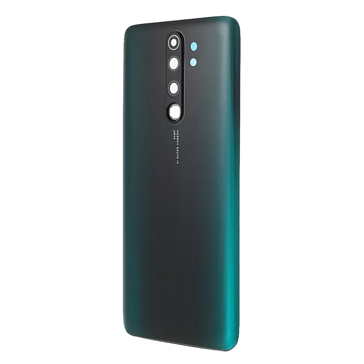 Pour Xiaomi Redmi Note 8 Pro Battery Backing Cover Back With Camera Ring Lens Couvercle Remplacement (sans Logo) - Vert