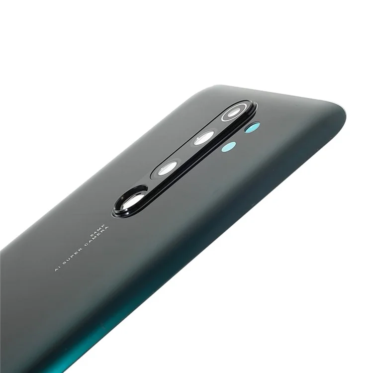 Pour Xiaomi Redmi Note 8 Pro Battery Backing Cover Back With Camera Ring Lens Couvercle Remplacement (sans Logo) - Vert