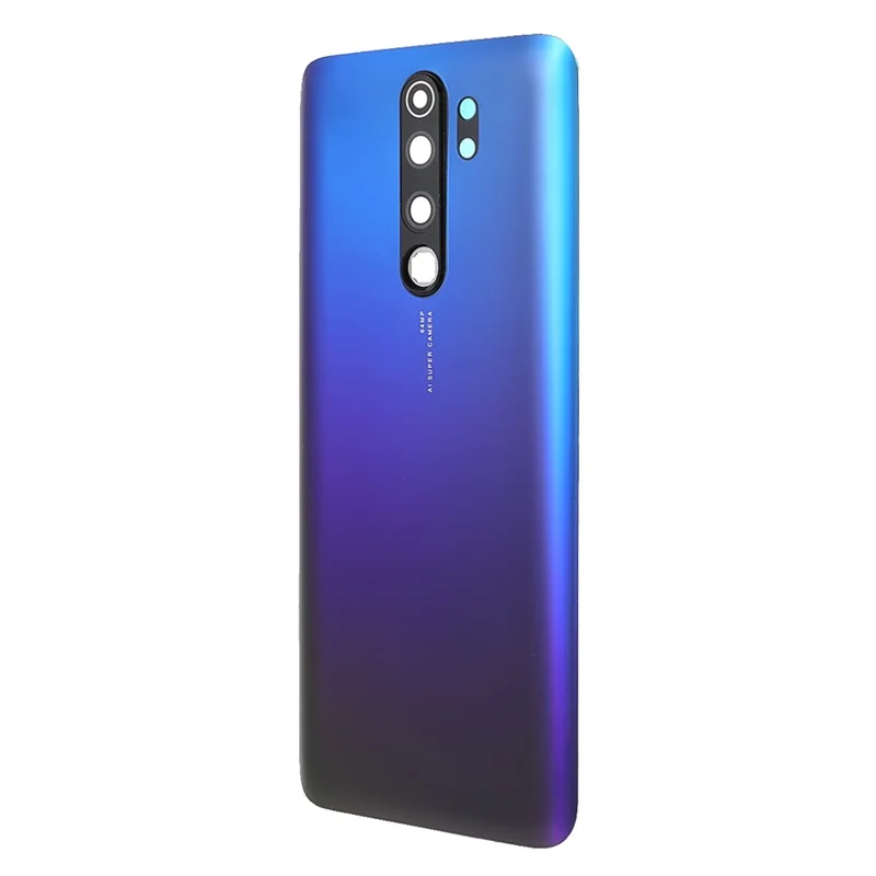 For Xiaomi Redmi Note 8 Pro Battery Housing Back Cover with Camera Ring Lens Cover Replacement (without Logo) - Blue