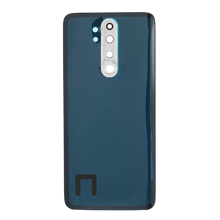 Für Xiaomi Redmi Note 8 Pro Batteriegehäuse Rückabdeckung mit Kameraringlinsenabdeckung Ersatz (ohne Logo) - Weiß