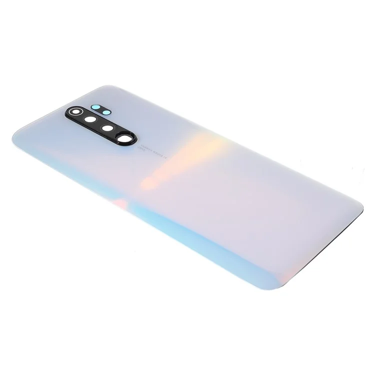 Für Xiaomi Redmi Note 8 Pro Batteriegehäuse Rückabdeckung mit Kameraringlinsenabdeckung Ersatz (ohne Logo) - Weiß
