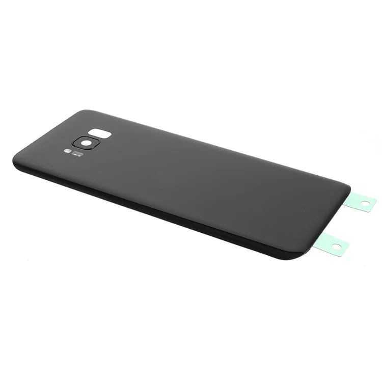 Battery Housing Back Cover with Camera Ring Lens Cover Replacement (without Logo) for Samsung Galaxy S8+ - Black