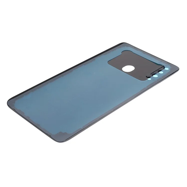 Back Battery Housing Cover with Camera Ring Lens Cover Replacement (without Logo) for Samsung Galaxy A20s - Blue