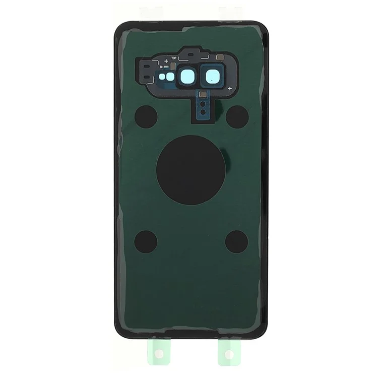 Boîtier de Batterie Arrière Robuste Avec Pièce de Couverture de la Lentille à Anneau de Caméra (sans Logo) Pour Samsung Galaxy S10e - le Noir