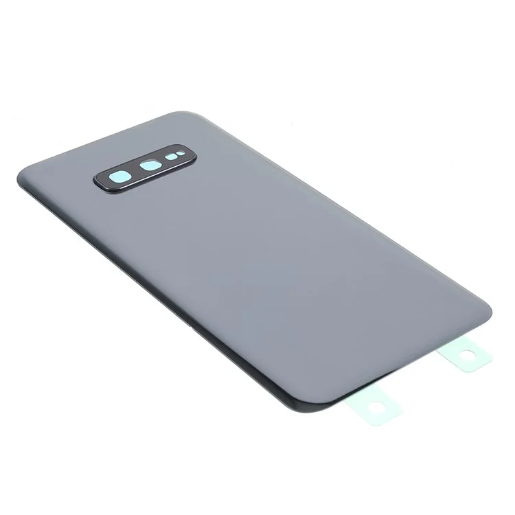 Boîtier de Batterie Arrière Robuste Avec Pièce de Couverture de la Lentille à Anneau de Caméra (sans Logo) Pour Samsung Galaxy S10e - le Noir