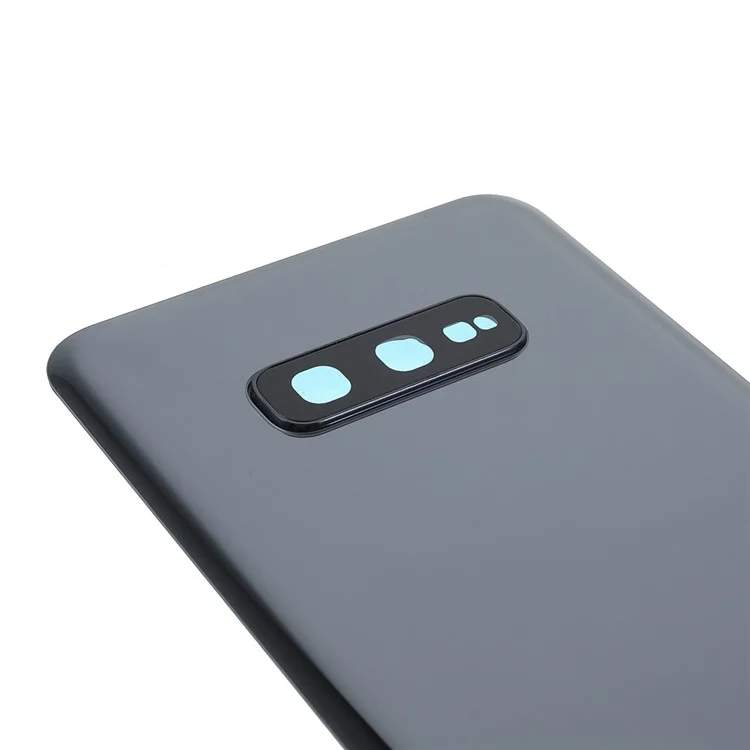 Sturdy Back Battery Housing with Camera Ring Lens Cover Part (without Logo) for Samsung Galaxy S10e - Black