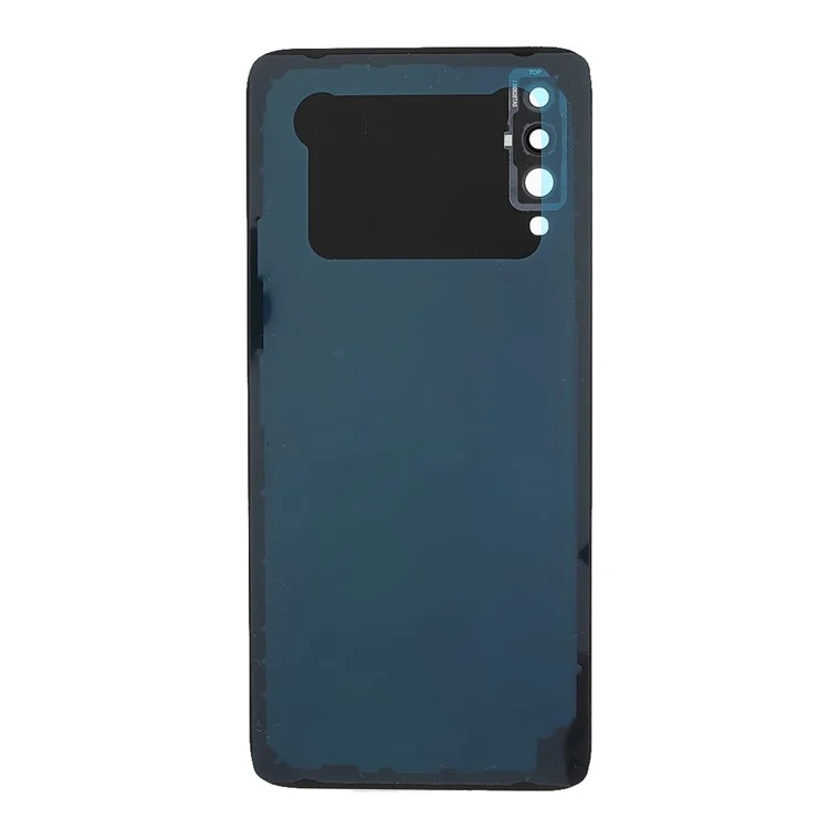 Battery Back Cover Rear Housing with Camera Ring Cover Parts Replacement (without Logo) for Samsung Galaxy A70 - Black