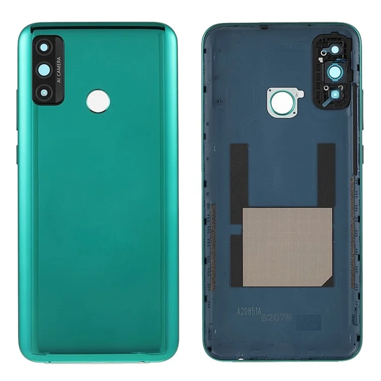 OEM Battery Back Cover Rear Door Housing Replacement with Camera Lens Ring Cover for Huawei P smart 2020 - Green