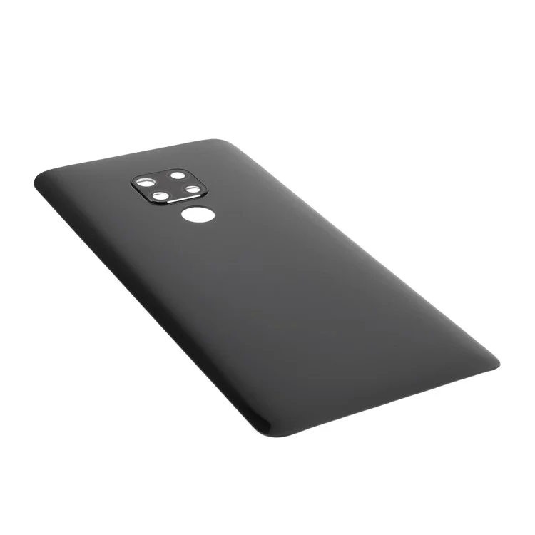 Para Huawei Mate 20 Habitação Porta da Bateria da Capa de Substituição de Peças de Substituição Com a Tampa do Anel da Câmera (sem Logotipo) - Preto