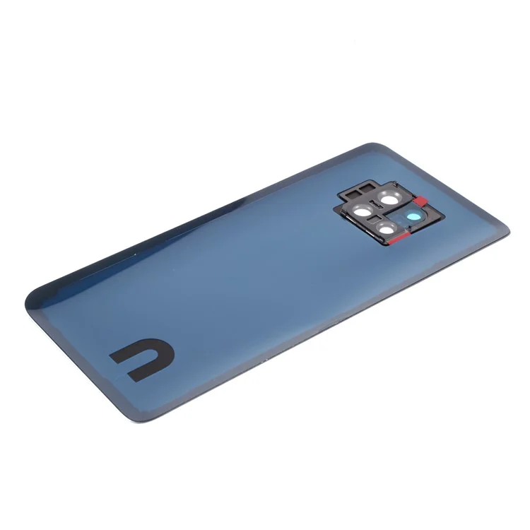 Battery Housing Back Cover with Camera Ring Lens Cover Part (without Logo) for Huawei Mate 20 Pro - Blue