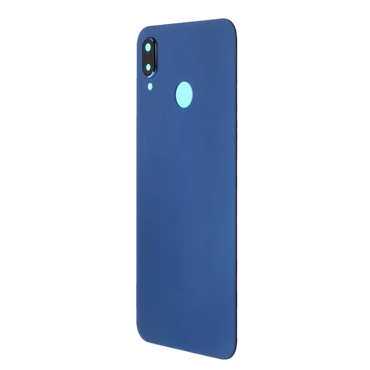 Battery Housing Back Cover with Camera Ring Lens Cover Replacement (without Logo) for Huawei P20 Lite (2018) - Blue