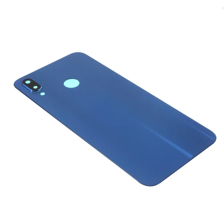 Battery Housing Back Cover with Camera Ring Lens Cover Replacement (without Logo) for Huawei P20 Lite (2018) - Blue