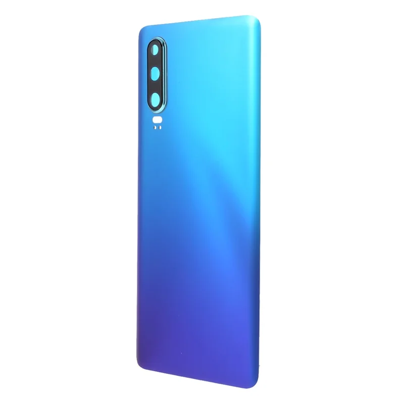 Battery Back Cover Rear Housing with Camera Lens Cover Part (without Logo) for 	Huawei P30 - Blue