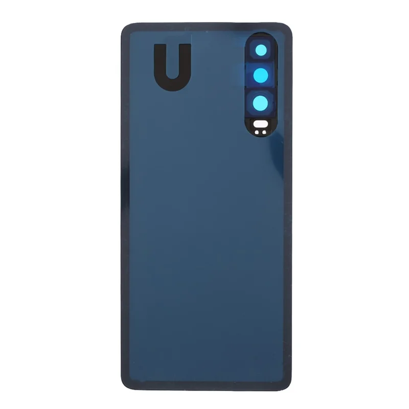 Battery Back Cover Rear Housing with Camera Lens Cover Part (without Logo) for 	Huawei P30 - Blue