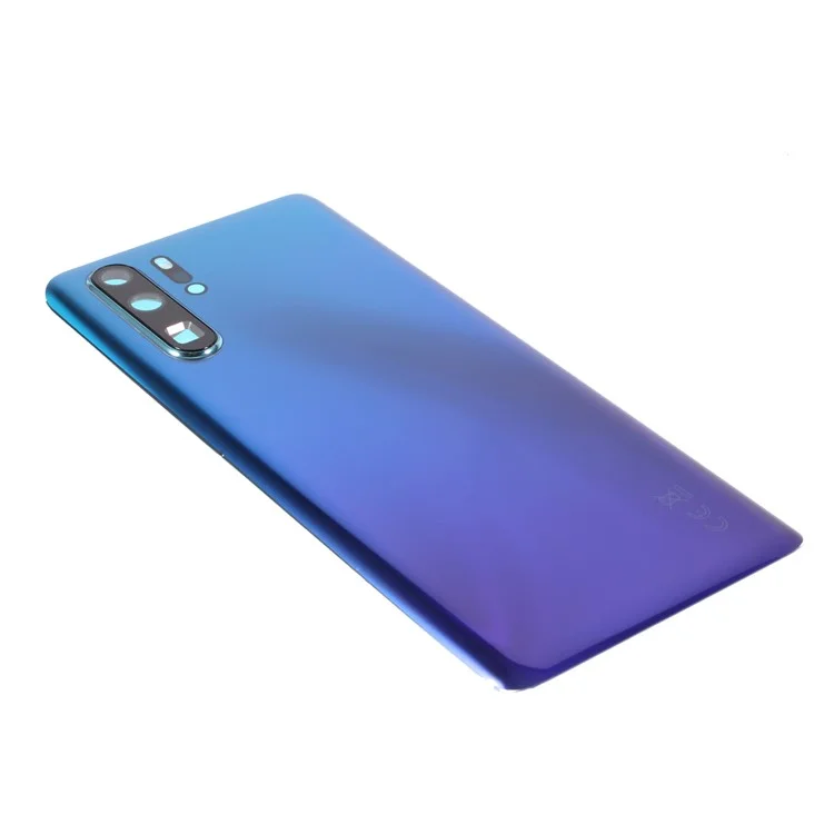 Para Huawei P30 Pro Cubierta de batería trasera con anillo de cámara Lens Cover Spare Part (sin logotipo) - Aurora Blue