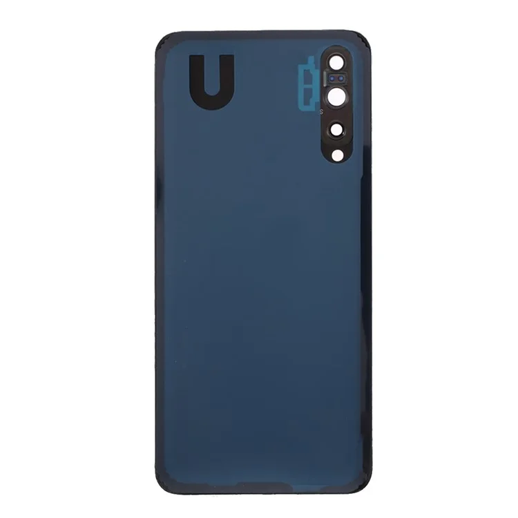 Battery Housing Back Cover with Camera Ring Lens Cover Replacement Part (without Logo) for Huawei P20 Pro - Blue