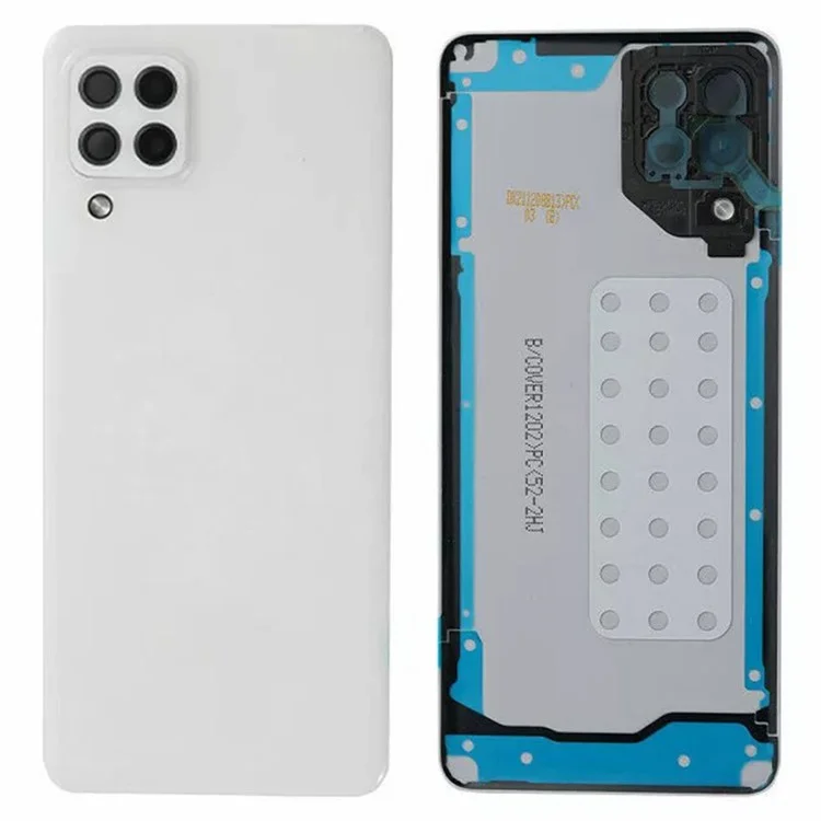 For Samsung Galaxy A22 4G (EU Version) A225 OEM Battery Housing with Adhesive Sticker+Camera Lens Cover - White