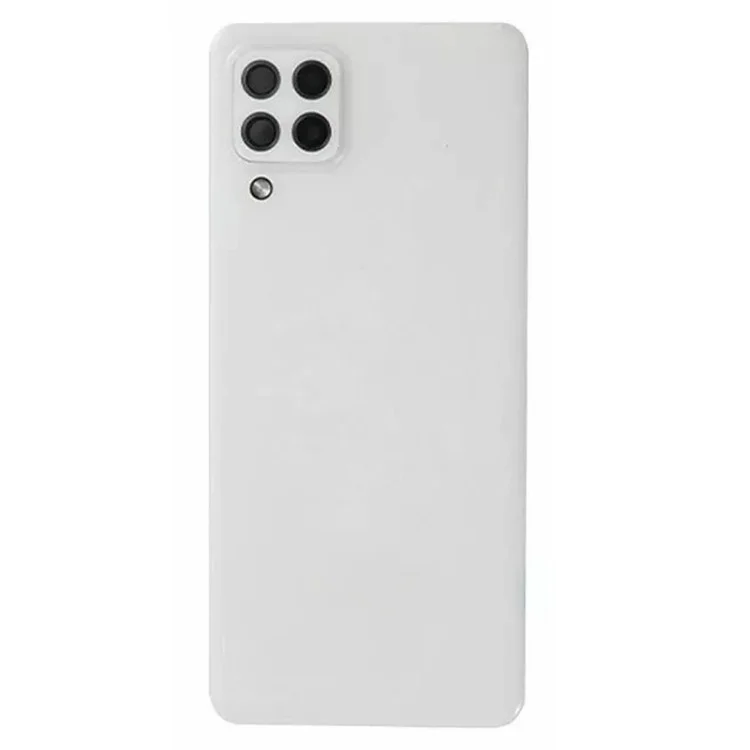 For Samsung Galaxy A22 4G (EU Version) A225 OEM Battery Housing with Adhesive Sticker+Camera Lens Cover - White