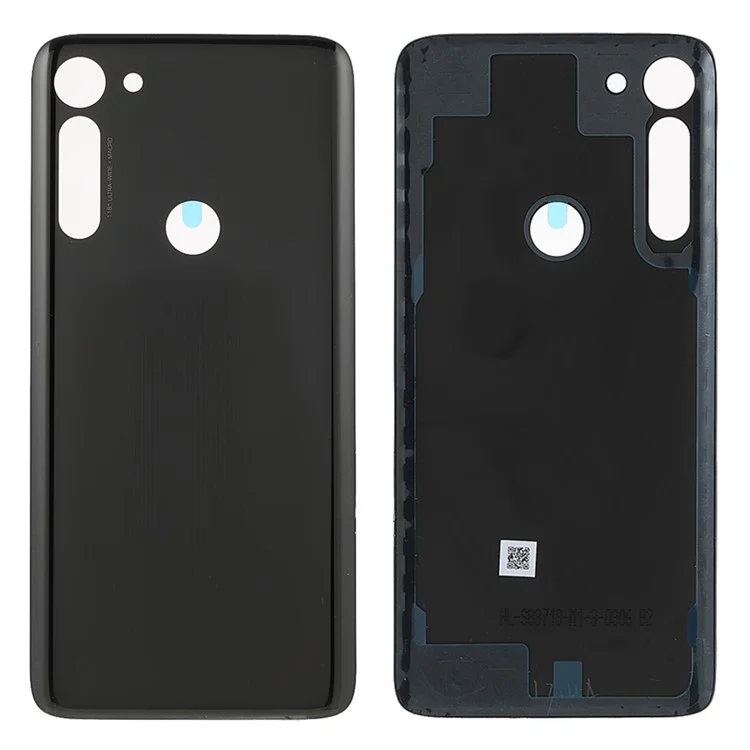 Cubierta de la Carcasa de la Batería Trasera OEM Con Pegatina Adhesiva (sin Logotipo) Para la Alimentación de Motorola Moto G8 - Negro