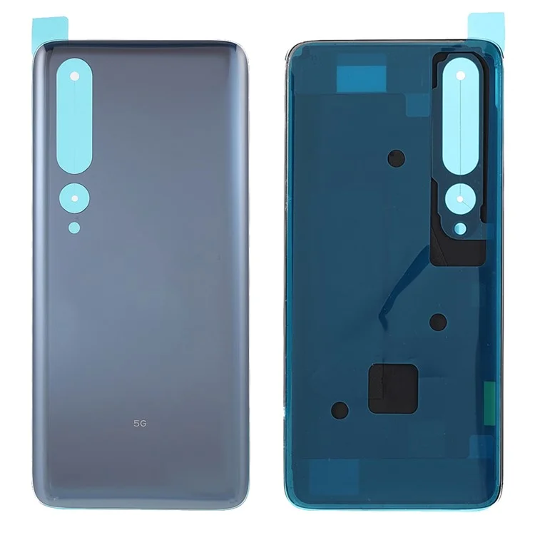 OEM Battery Door Cover Part Replacement for Xiaomi Mi 10 5G - Titanium Silver Black