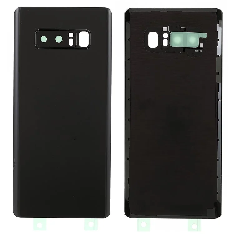 Back Battery Housing Cover with Camera Ring Lens Cover Part (without Logo) for Samsung Galaxy Note 8 N950 - Black