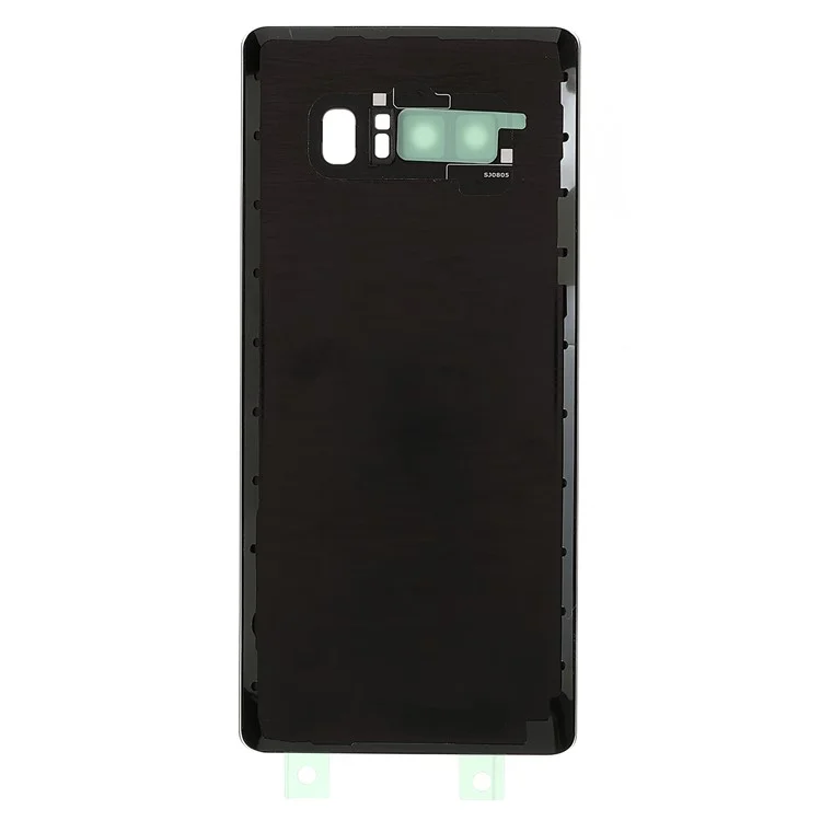 Cubierta de la Carcasa de la Batería Trasera con Anillo de la Cámara y Tapa de la Lente (sin Logotipo) para Samsung Galaxy Note 8 N950 - Negro