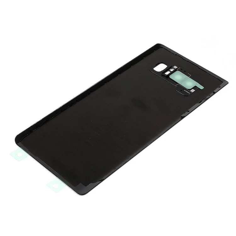 Cubierta de la Carcasa de la Batería Trasera con Anillo de la Cámara y Tapa de la Lente (sin Logotipo) para Samsung Galaxy Note 8 N950 - Negro