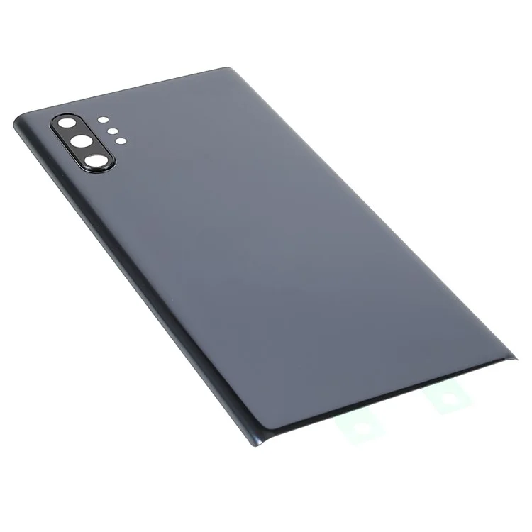 Couvercle de boîtier de batterie arrière avec anneau d'objectif de caméra (sans logo) pour Samsung Galaxy Note 10 Plus - Noir