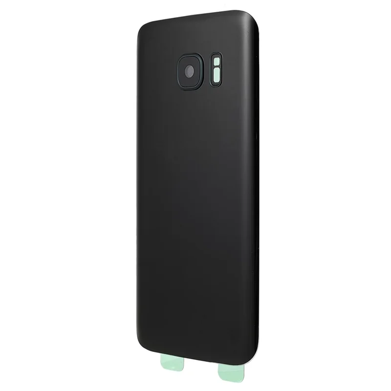 Задняя крышка батарейного отсека с кольцом объектива камеры (без логотипа) для Samsung Galaxy S7 - черная