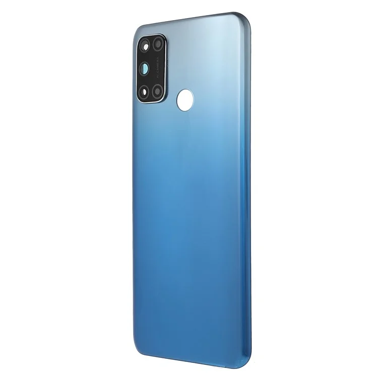 Battery Housing Back Cover with Camera Ring Lens Cover Replacement for Oppo A53 (2020) CPH2127 / A32 (2020) / A33 (2020) - Blue