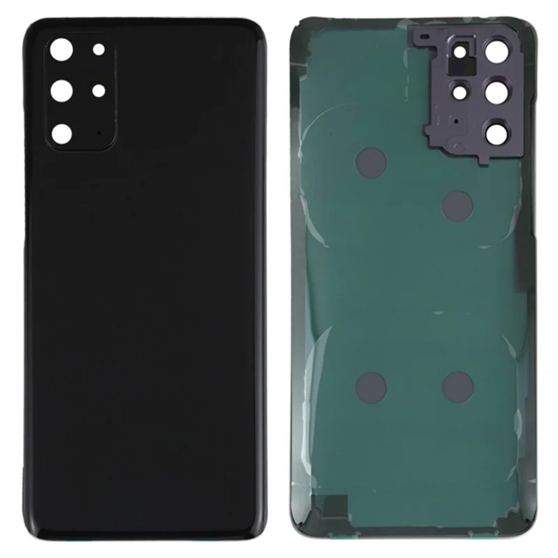 For Samsung Galaxy S20 Plus 4G Housing Battery Door Back Cover with Camera Ring Cover (without Logo) - Black