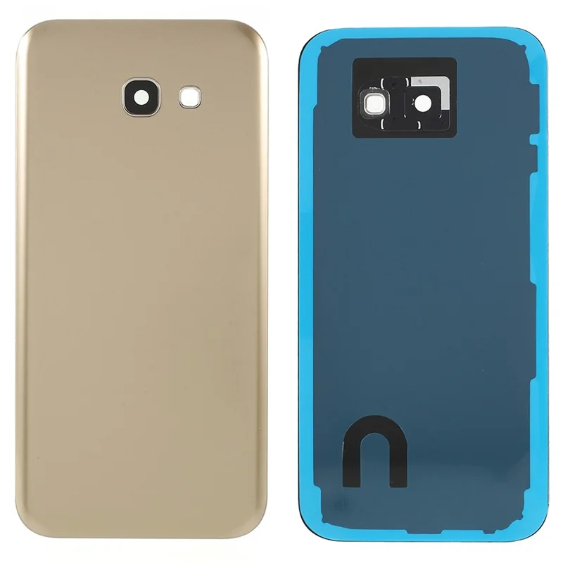 Back Battery Housing Cover with Camera Ring Lens Cover Part (without Logo) for Samsung Galaxy A5 (2017) A520 - Gold