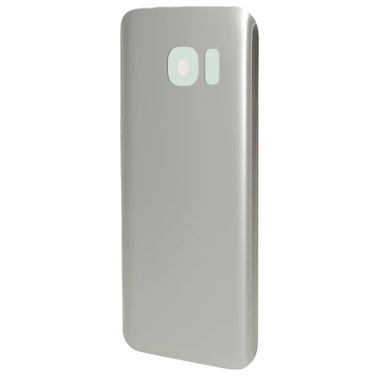 Para la cubierta de la carcasa de la batería trasera del Samsung Galaxy S7 (sin logotipo) - Plata